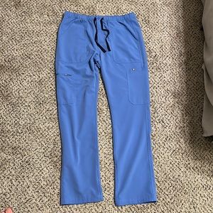 Figs Cargo Scrubs Ceil Blue Large